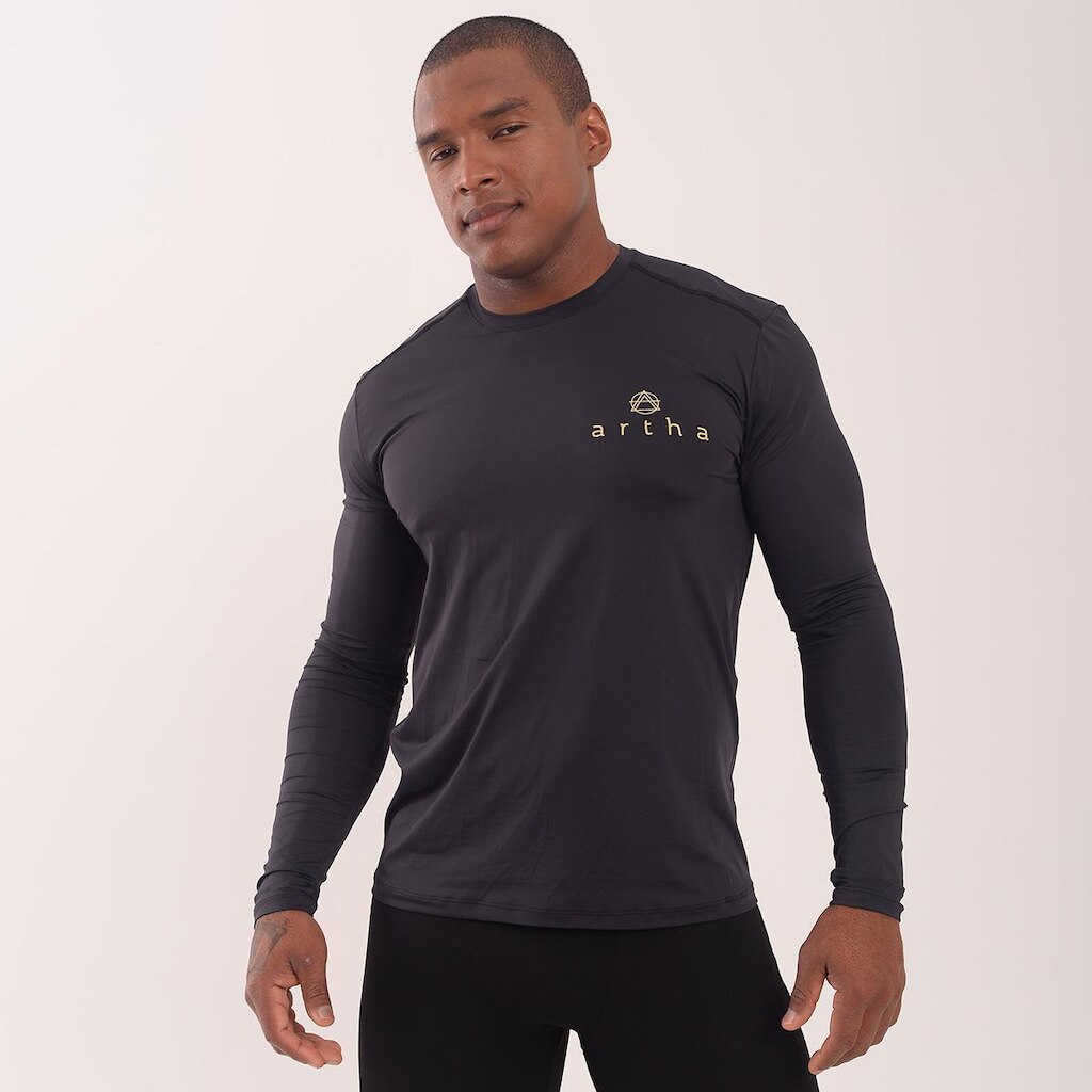 Camisa fitness uv 50 manga longa masculino Arthafit