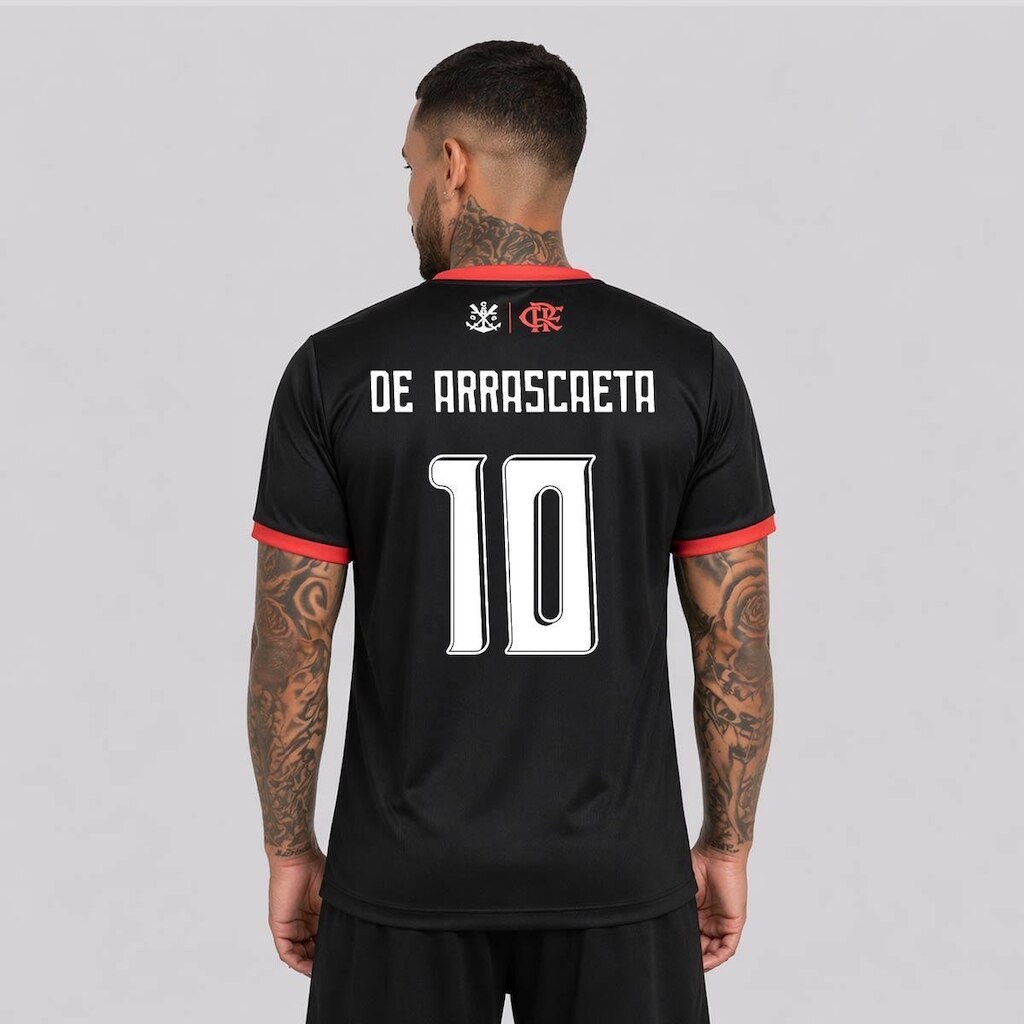 Camisa Flamengo Braziline Emoção De Arrascaeta 10 Masculina
