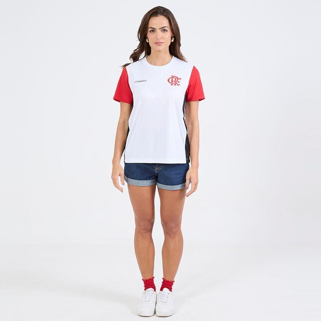 Camisa Flamengo Feminina RISO Braziline