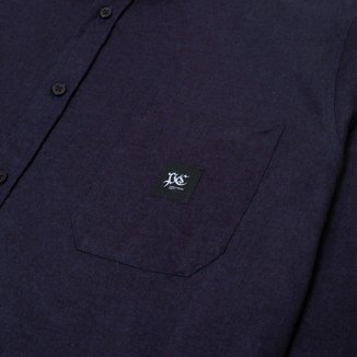Camisa Flanela Plano C. Midnight Azul Marinho Cor:;Tamanho:GG;GÊNERO:Unissex