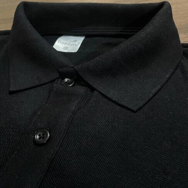 Camisa Gola Polo Com Bolso Masculina Blusa Piquet Basica Algodão Poliester Confortavel Slim Elegante