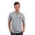 Camisa Gola Polo Estampa Sistema Bruto Piquet Masculina - Cinza