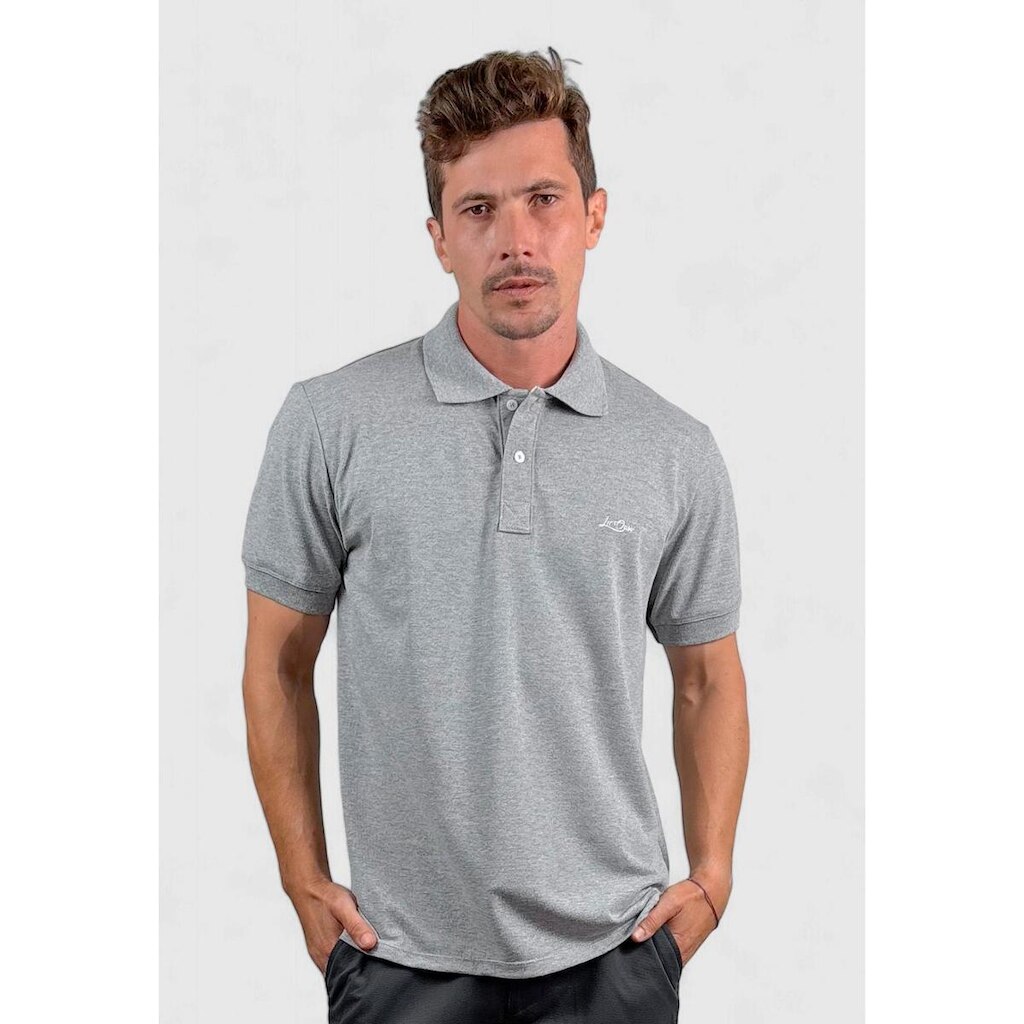 Camisa Gola Polo La'Oase Piquet Bordada Manga Curta Masculino