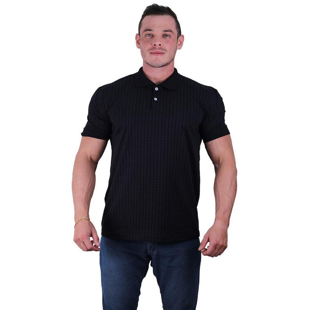 Camisa Gola Polo Masculina Rentex MXD Conceito Pontinhos