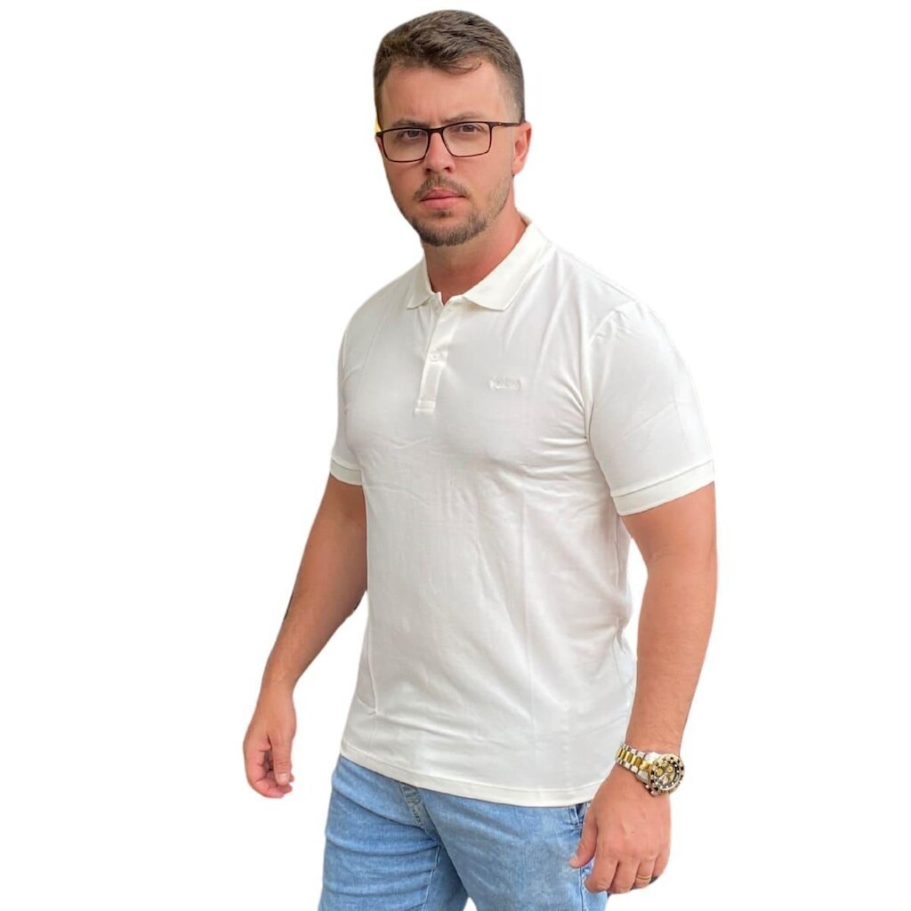Camisa Gola Polo Rock E Soda Bordado Masculina