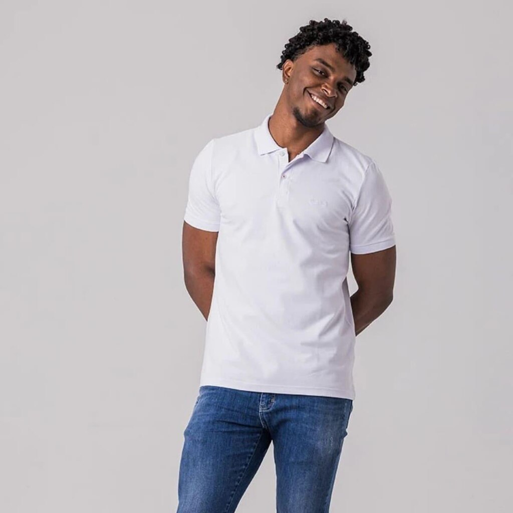 Camisa Gola Polo Rock E Soda Bordado Masculina