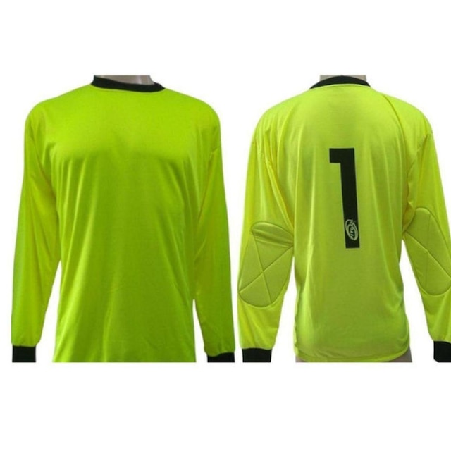 Camisa Goleiro Infantil Com Espuma No Cotovelo Acolchoada