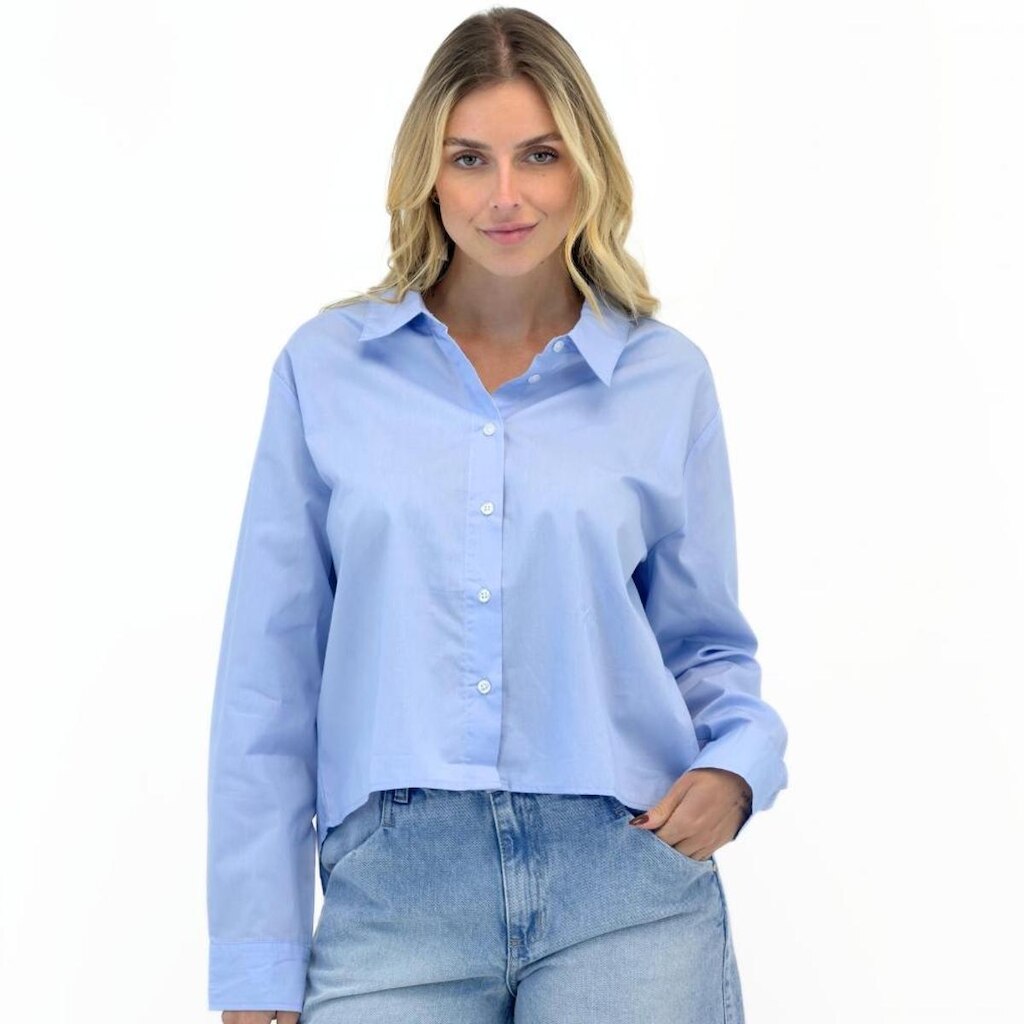 Camisa Hering Box Manga Longa Feminina