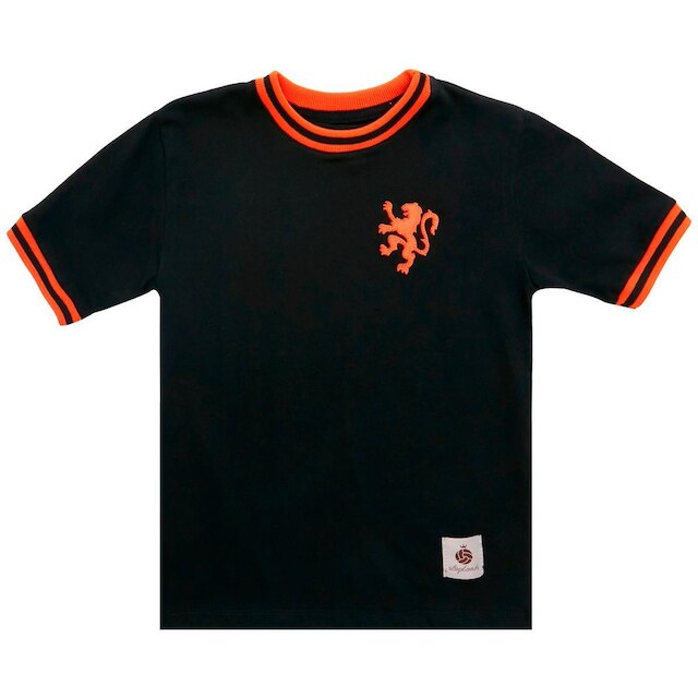 Camisa Holanda Preta Retrô Infantil Juvenil Unissex