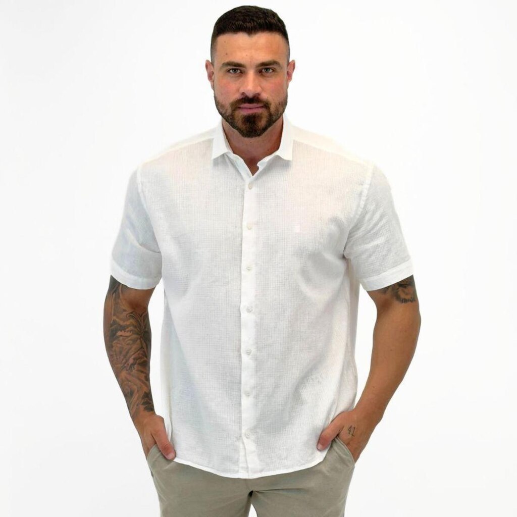 Camisa Individual Comfort Manga Curta Masculina