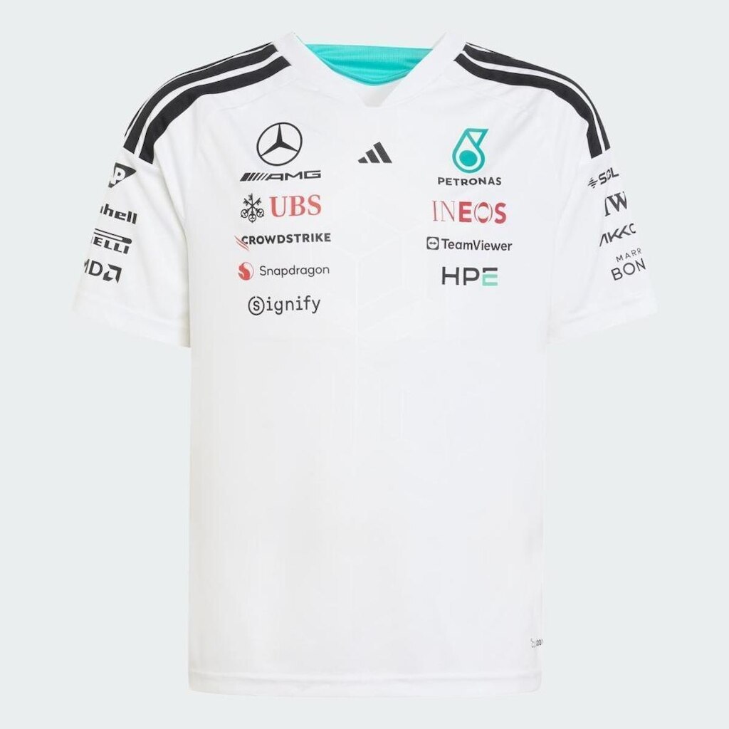 Camisa Infantil Adidas Piloto Mercedes - Amg Petronas F1 Team