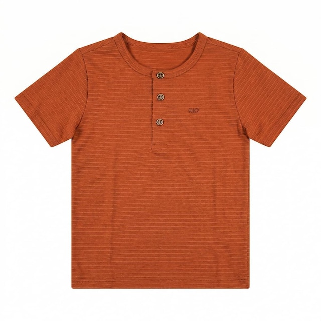 Camisa Infantil Conforto e Estilo Alakazoo Henley Texturizada A0161