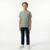 Camisa Infantil Conforto e Estilo Alakazoo Henley Texturizada A0161 - Verde