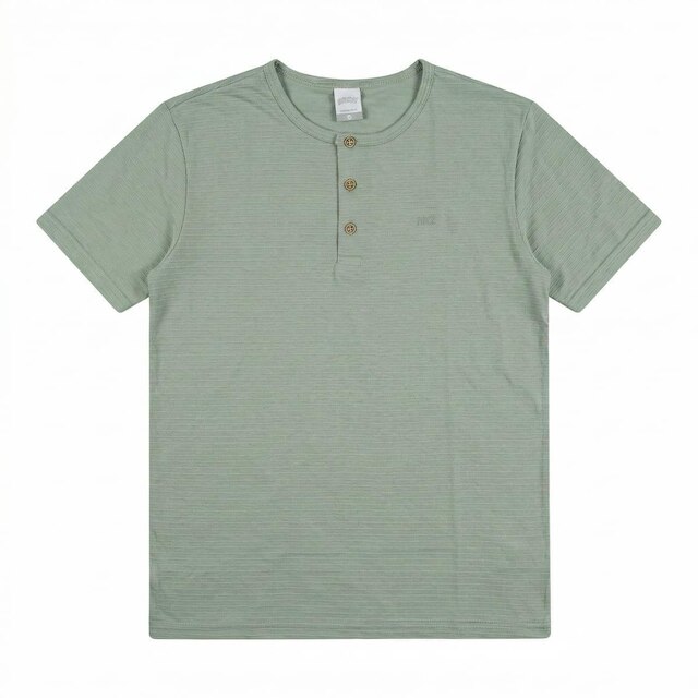 Camisa Infantil Conforto e Estilo Alakazoo Henley Texturizada A0161