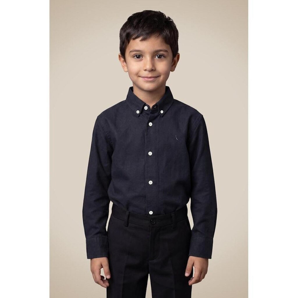 Camisa Infantil Cont Ml Oxford Reserva Mini