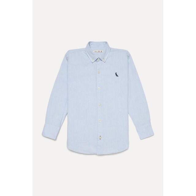 Camisa Infantil Cont Ml Oxford Reserva Mini