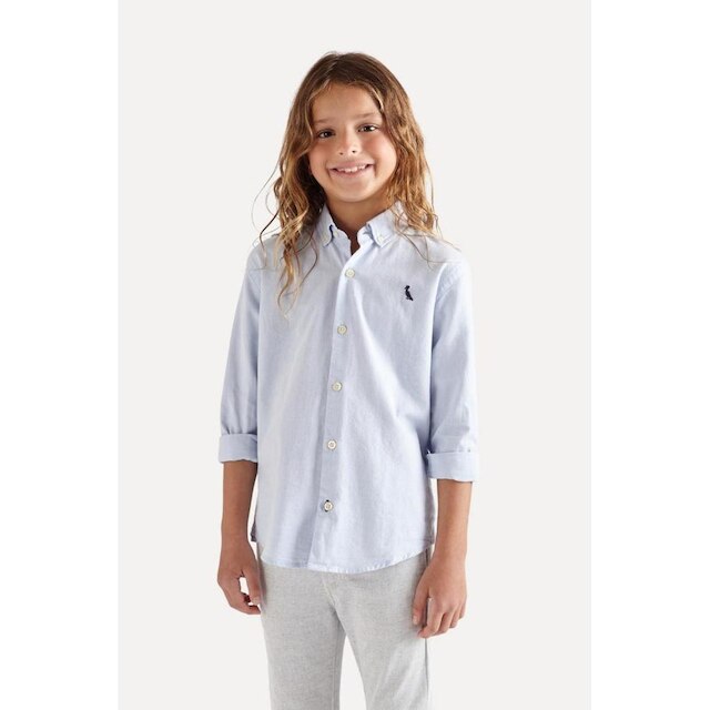 Camisa Infantil Cont Ml Oxford Reserva Mini