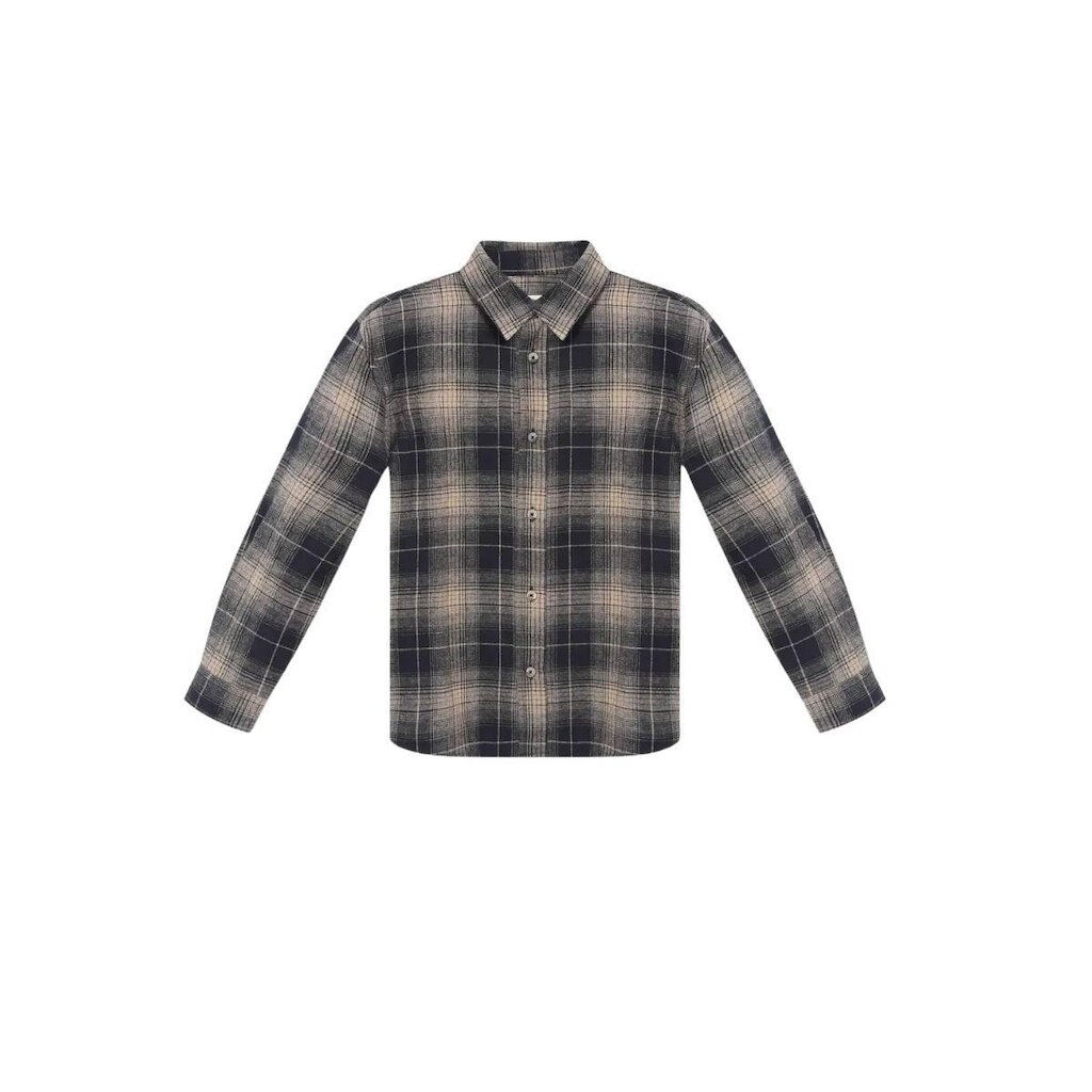 Camisa Infantil Hering Flanela Xadrez Preto