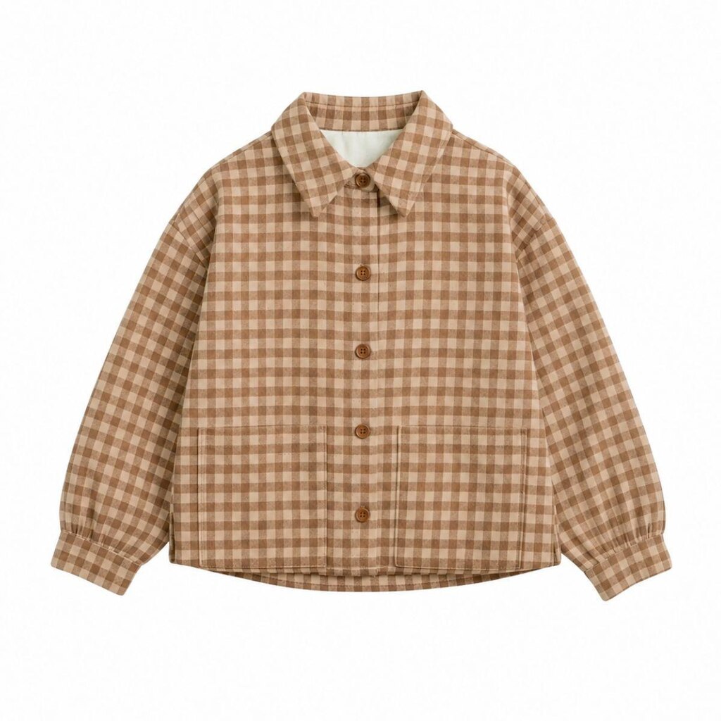 Camisa Infantil Hering Xadrez Marrom