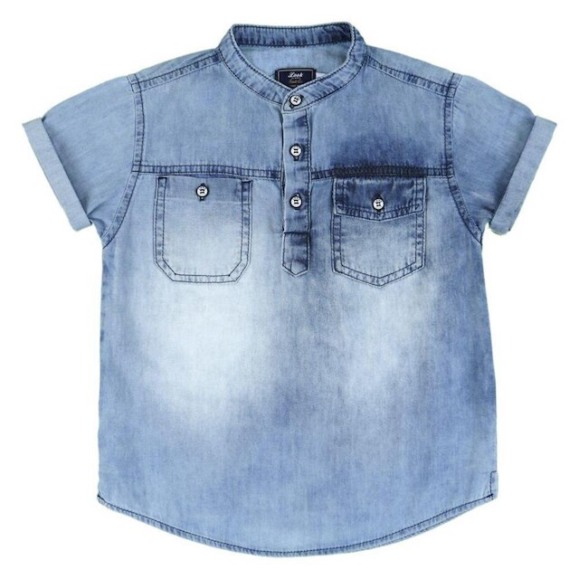 Camisa Infantil Look Jeans Bata Jeans - 02 - UNICA