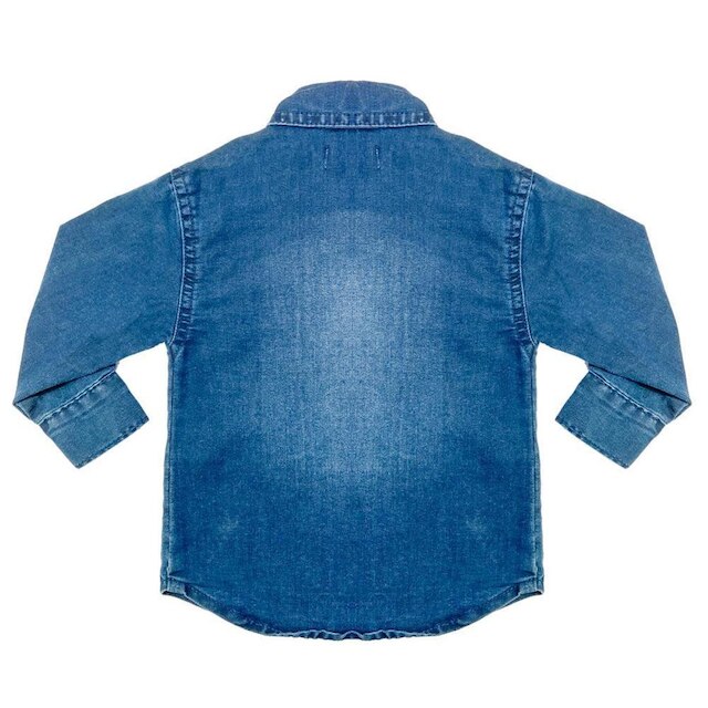 Camisa Infantil Look Jeans Clássica Jeans