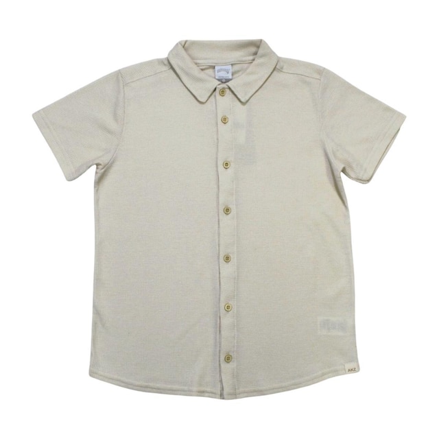 Camisa Infantil Manga Curta Texturizada A0168 - Alakazoo