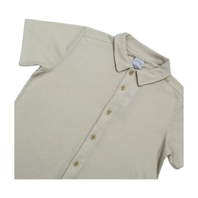 Camisa Infantil Manga Curta Texturizada A0168 - Alakazoo