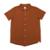 Camisa Infantil Manga Curta Texturizada A0168 - Alakazoo - Ferrugem