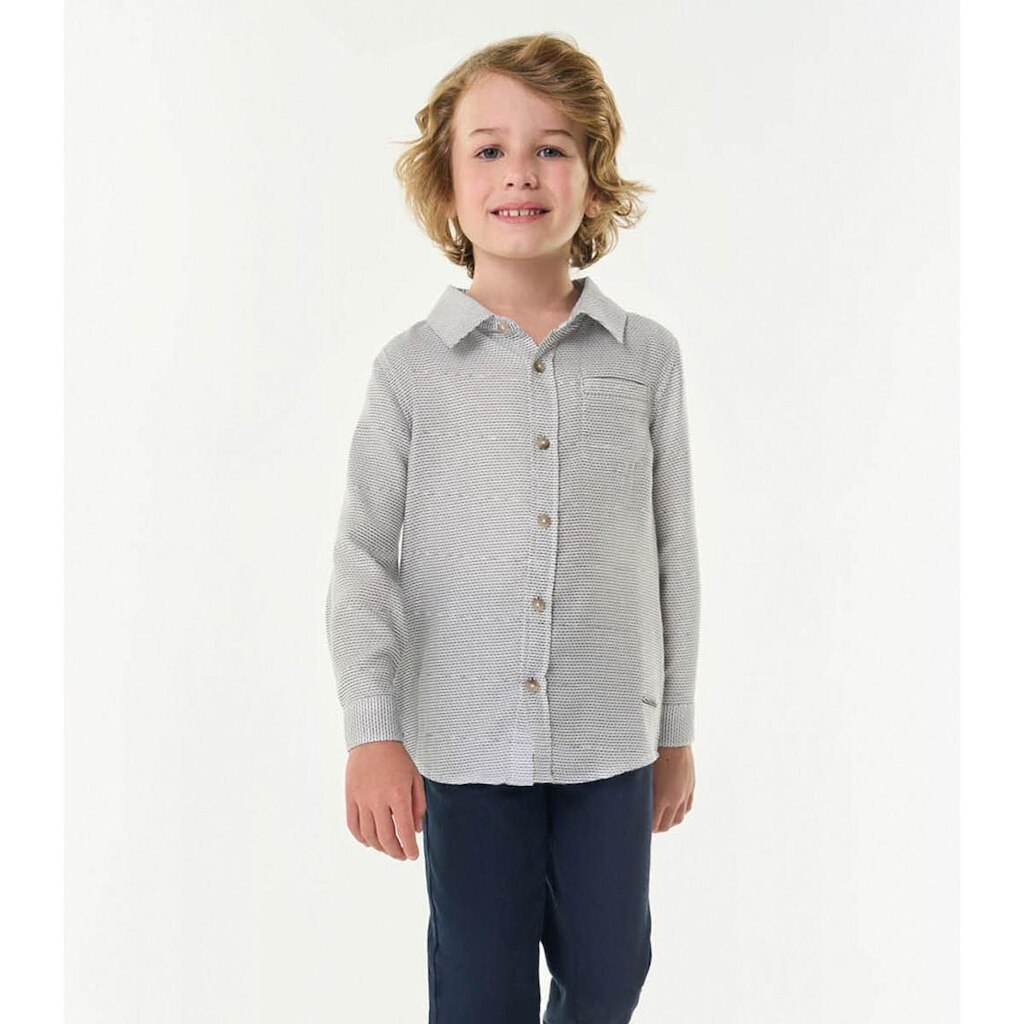 Camisa Infantil Manga Longa Trick Nick Azul