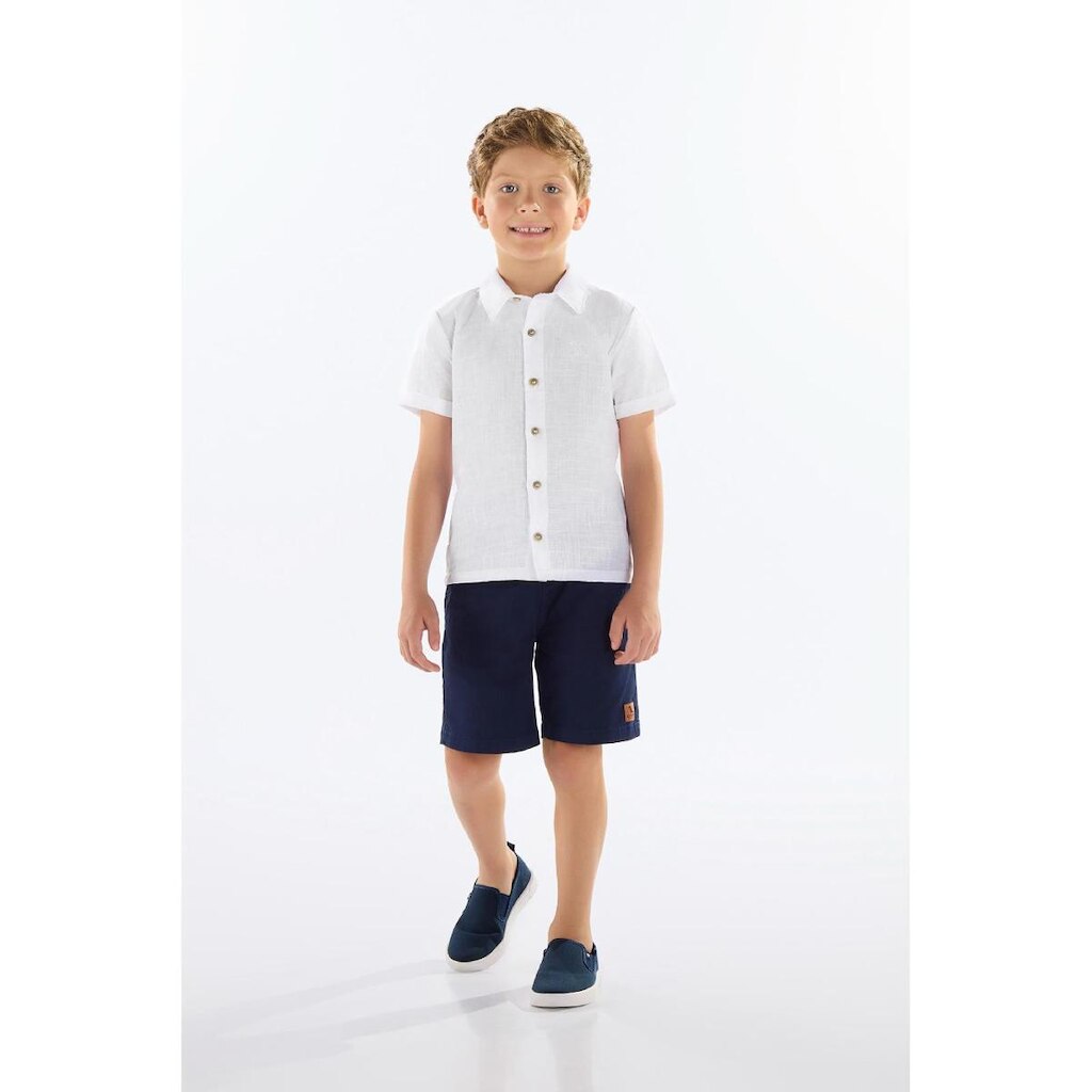 Camisa Infantil Masculina em Cotton Quimby