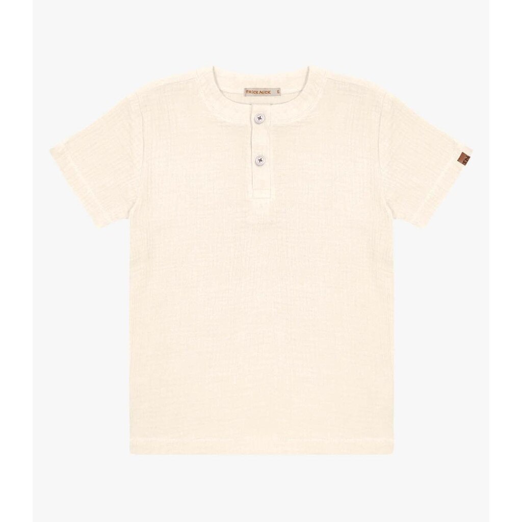 Camisa Infantil Masculina Trick Nick Bege