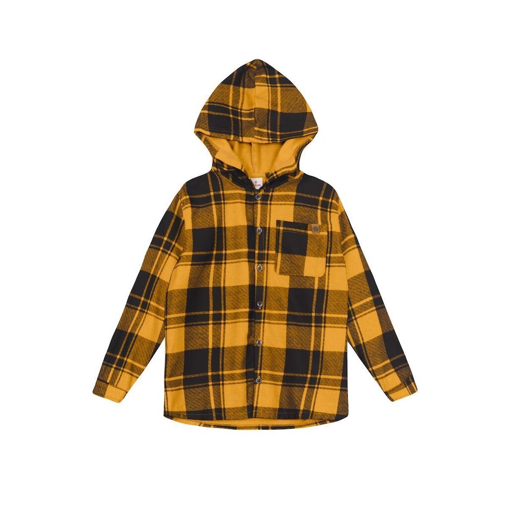 Camisa infantil menino em flanela xadrez Brandili