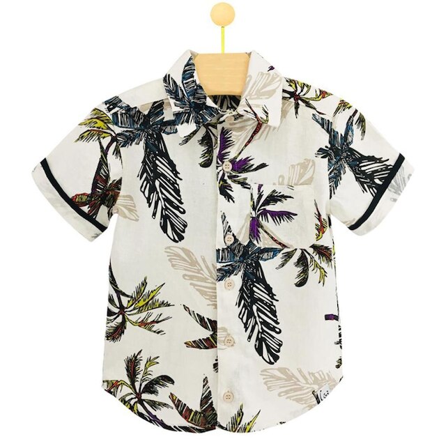 Camisa Infantil Pandi Linho Coqueiro Masculina