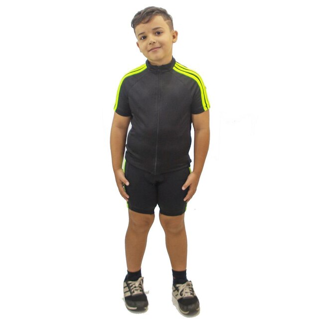 Camisa infantil para Ciclismo DA Modas com friso bolso na costa