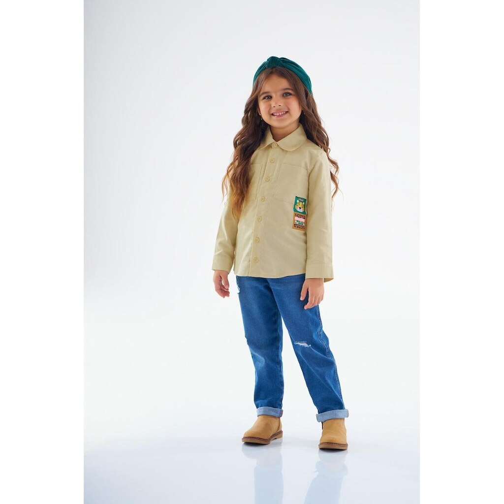 Camisa Infantil para Meninas em Tecido Up Baby