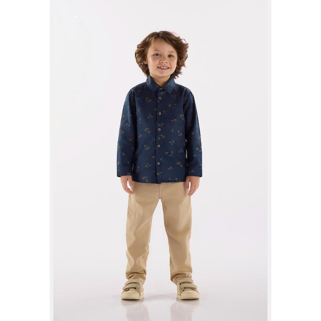 Camisa Infantil para Menino em Sarja Up Baby