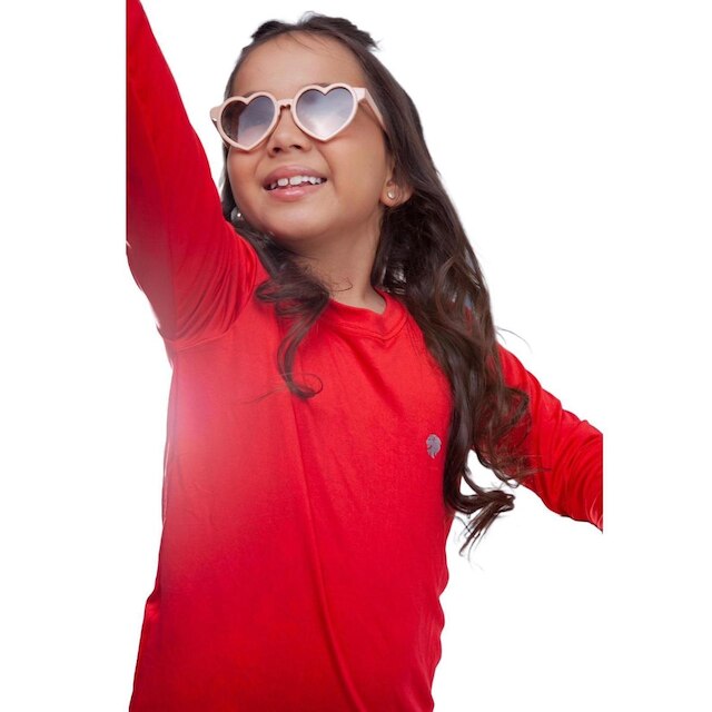 Camisa Infantil Térmica Uv50+ Proteção Solar Menina Segunda Pele