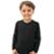 Camisa Infantil UNISEX com Proteção UV Manga Longa PRETA - Preto