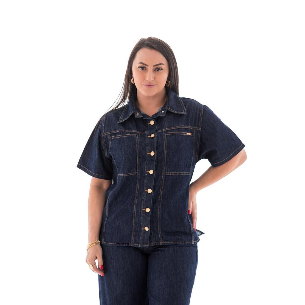Camisa Jeans Feminina Arauto Leve