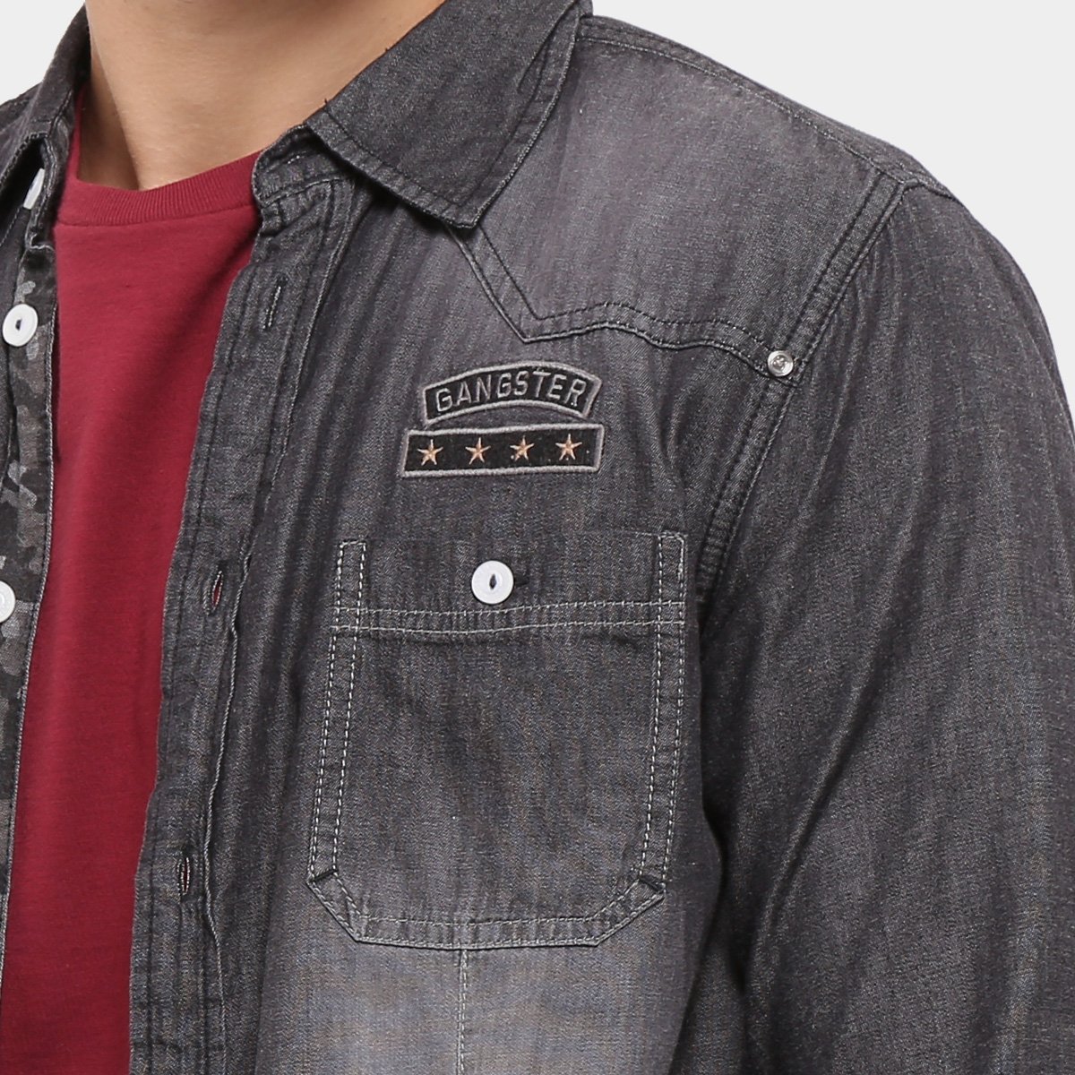 jaqueta jeans gangster