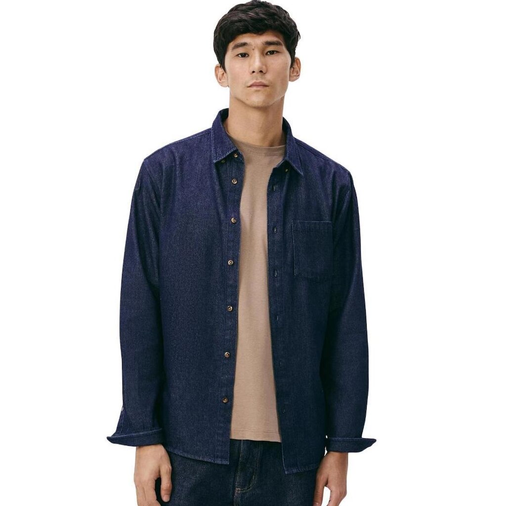 CAMISA JEANS HERING MANGA LONGA MASCULINO
