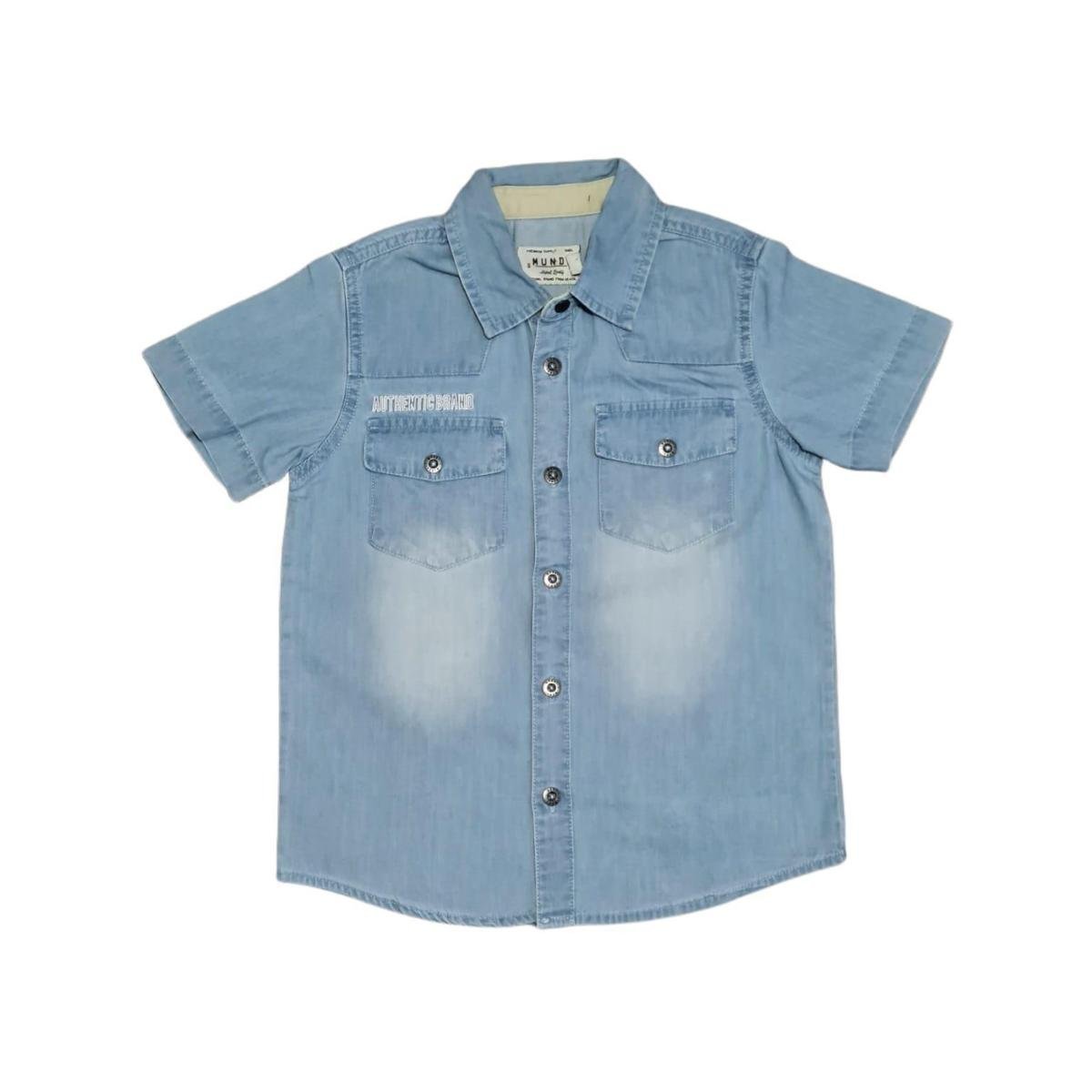 Camisa Jeans Infantil Menino - 6 - Blusa - Jeans Menor preço em Camisa Jeans Infantil Menino - 6 - Blusa - Jeans