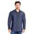 Camisa Jeans Masculina Max Denim Slim Azul Escuro - Azul Escuro