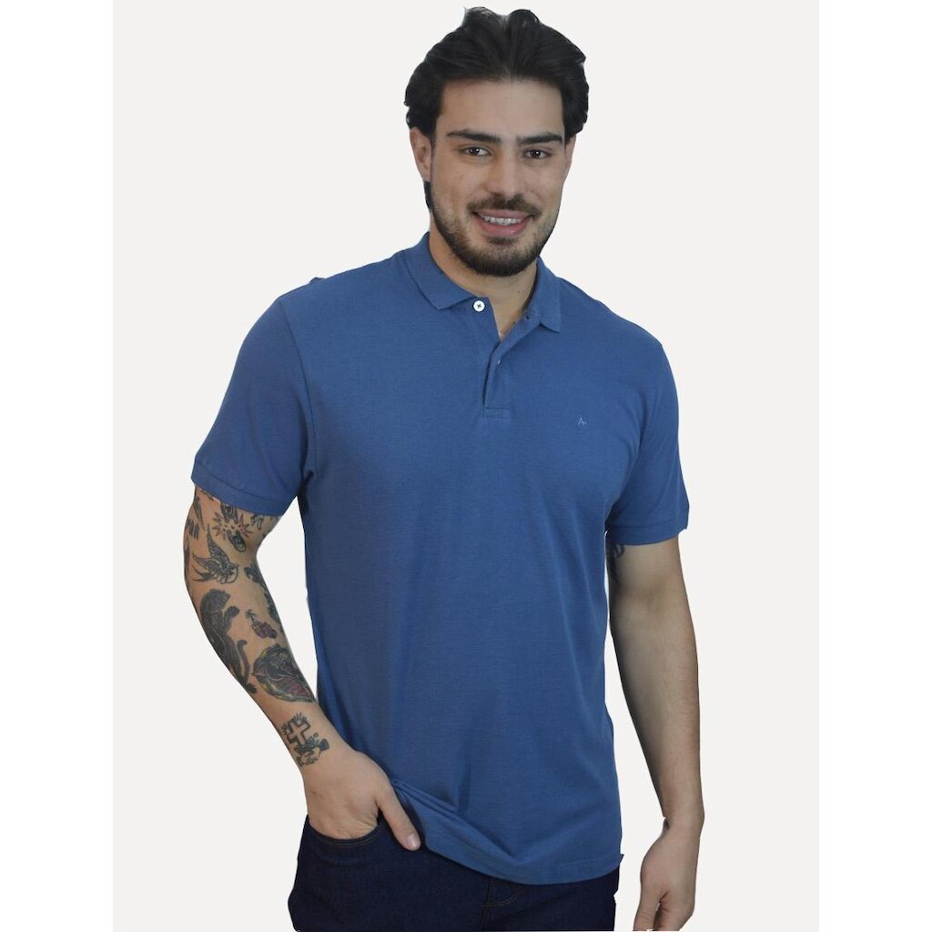 Camisa John John Masculina Relaxed Manga Curta Cotton Verde Claro