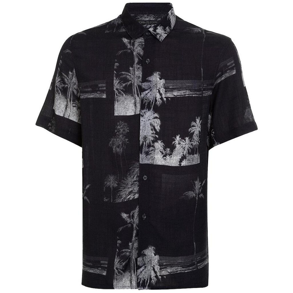 Camisa John John Night Palms Estampado Masculino