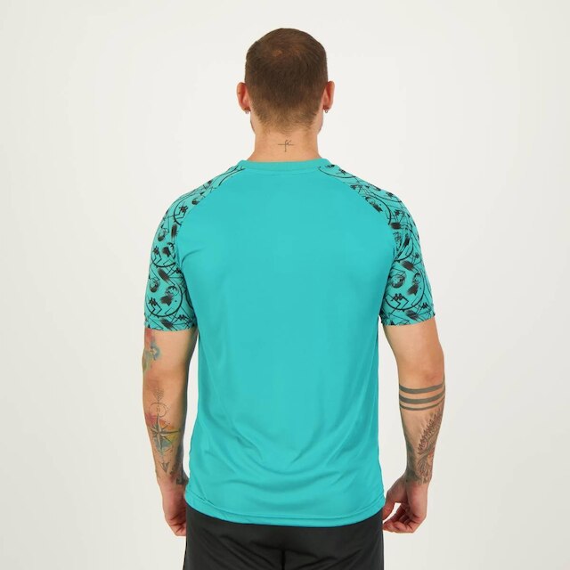 Camisa Kappa Vatare Verde Água