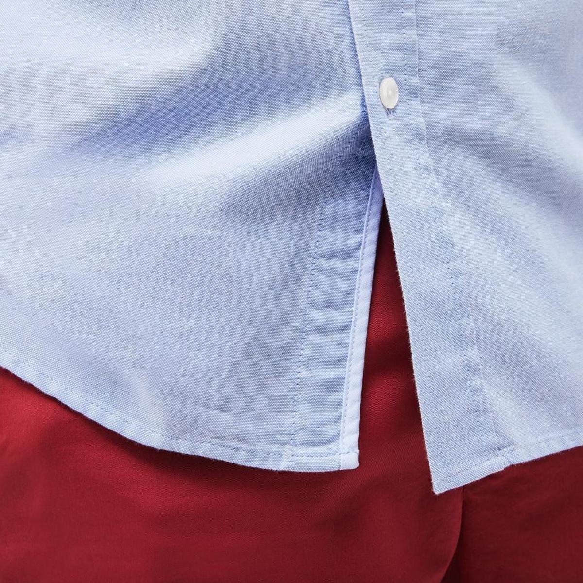 Camisa Lacoste Regular Fit - Azul Claro Menor preço em Camisa Lacoste Regular Fit - Azul Claro