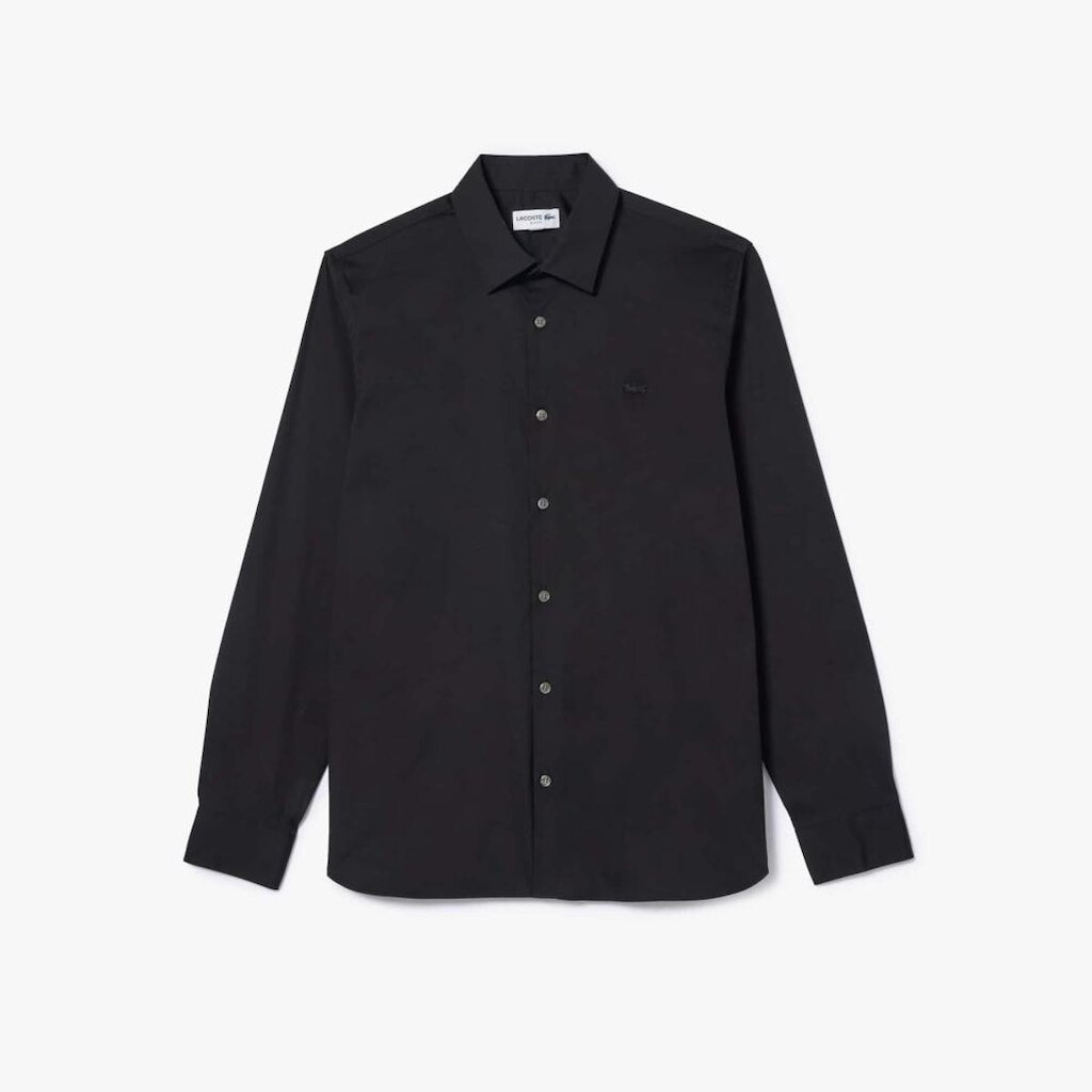 Camisa Lacoste Slim Fit em Popeline Stretch Masculina