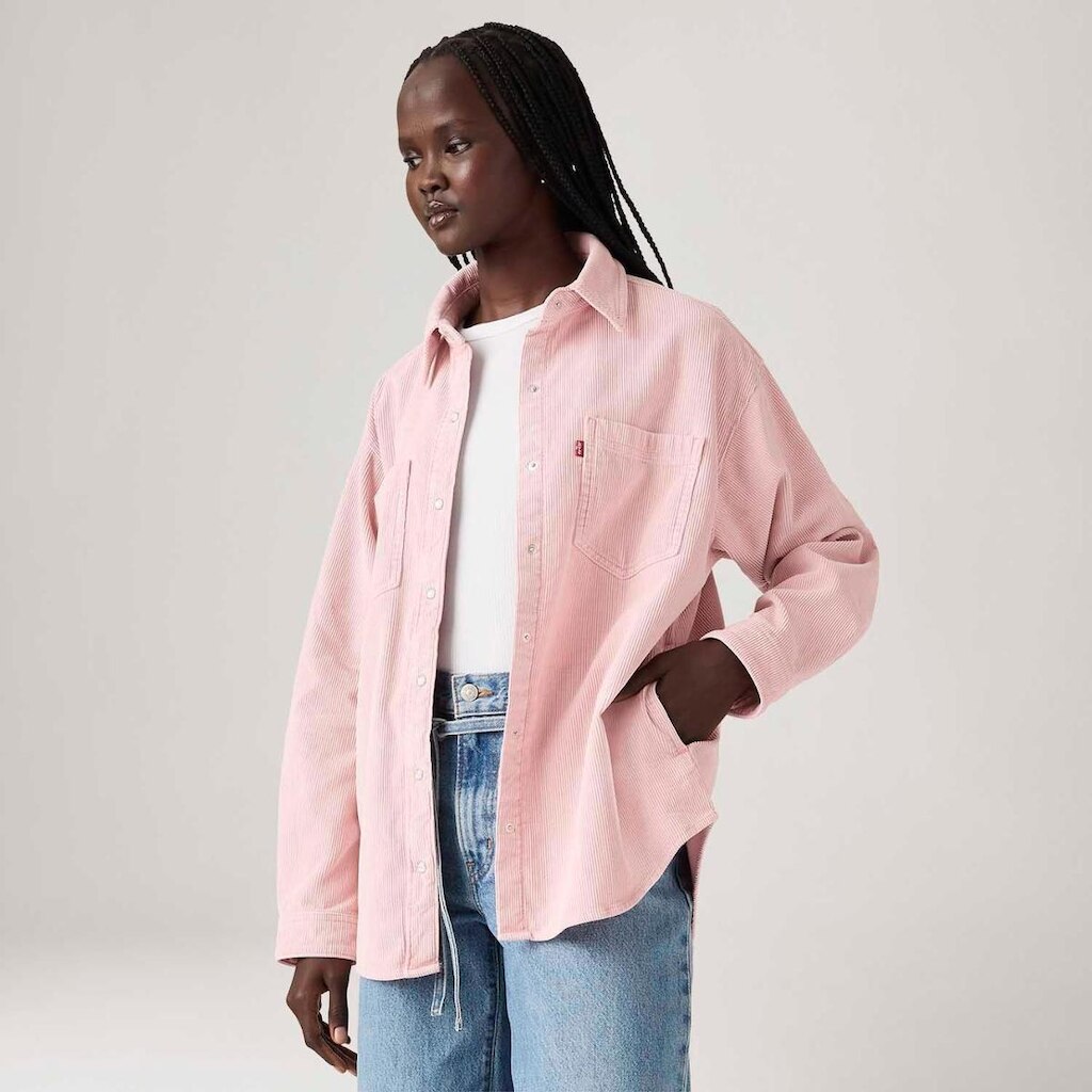 Camisa Levi's Iris Overshirt Rosa Feminina