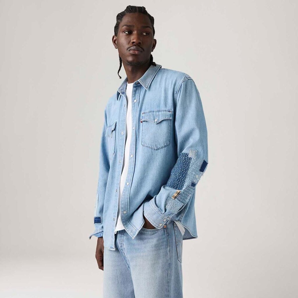 Camisa Levi's Relaxed Western Lavagem Clara Masculina